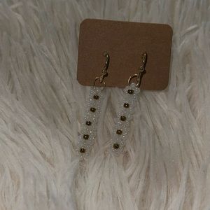 Handmade flower earrings